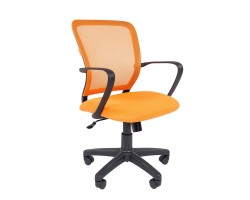 Кресло офисное CHAIRMAN 698 black оранжевое