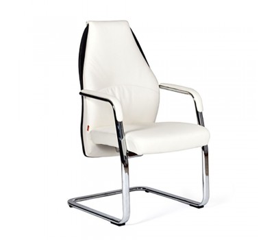 Кресло для посетителя CHAIRMAN Basic V Эко белое