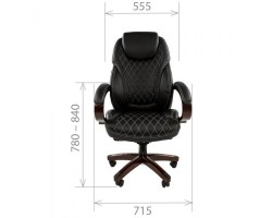 Кресло руководителя Chairman 406 черное, экопремиум-foto2
