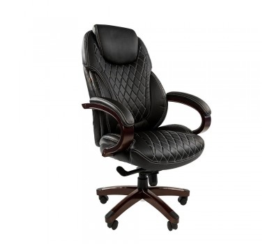 Кресло руководителя Chairman 406 черное, экопремиум