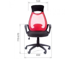 Кресло руководителя CHAIRMAN CH 840 black серое-foto2