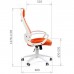 Кресло для руководителя CHAIRMAN CH 840 white черное