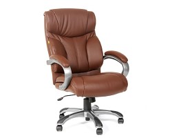 Кресло для руководителя CHAIRMAN CH 435 коричневое