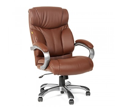 Кресло для руководителя CHAIRMAN CH 435 коричневое