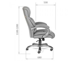 Кресло для руководителя CHAIRMAN CH 435 коричневое-foto2