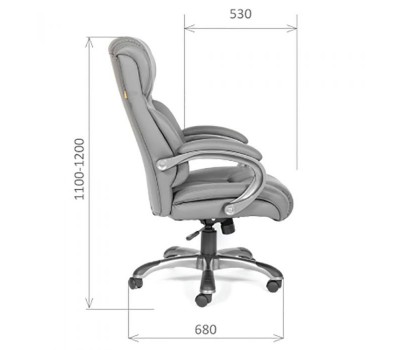 Кресло для руководителя CHAIRMAN CH 435 коричневое