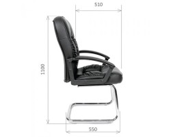 Кресло руководительское CHAIRMAN CH 418V черное-foto2