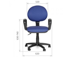 Кресло офисное CHAIRMAN CH 682  бордовое-foto2