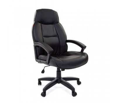 Кресло для руководителя CHAIRMAN 436 LT, кожа черная