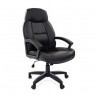 Кресло для руководителя CHAIRMAN 436 LT, кожа черная