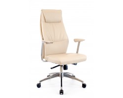 Кресло руководителя Everprof London Экокожа Бежевый-foto2