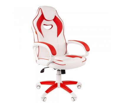 Кресло CHAIRMAN Game 16 white красное
