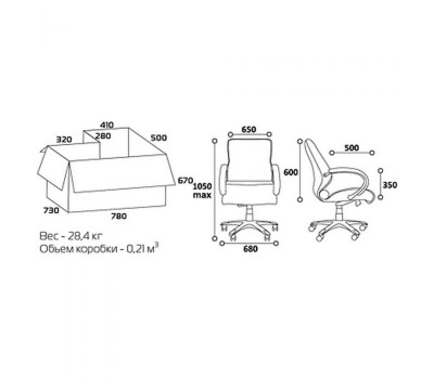 Кресло руководителя CHAIRMAN CH 444 черное
