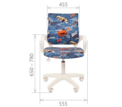 Кресло детское CHAIRMAN KIDS 103, обивка автобусы