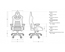 Кресло компьютерное игровое Cougar ARMOR TITAN (BLACK STAR)-foto6