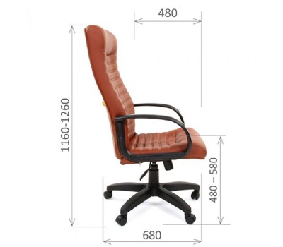 Кресло руководителя CHAIRMAN 480 LT серое Кресло руководителя CHAIRMAN 480 LT серое