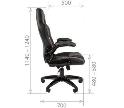 Кресло CHAIRMAN Game 15 черно/желтое