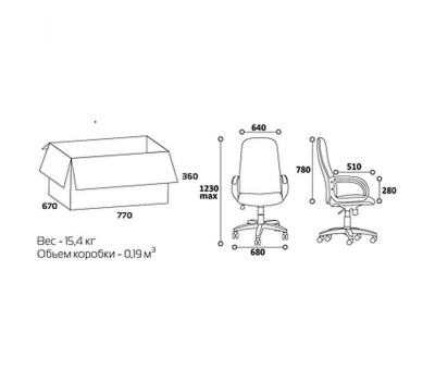 Кресло руководителя CHAIRMAN 279 зеленое, ткань JP