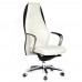 Кресло кожаное CHAIRMAN Basic белое/черное