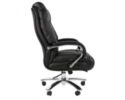 Кресло для руководителя CHAIRMAN 405, черная кожа-foto3