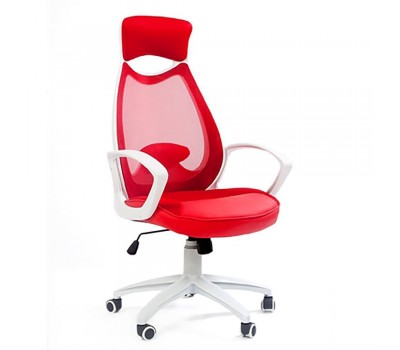 Кресло для руководителя CHAIRMAN CH 840 white красное Кресло для руководителя CHAIRMAN CH 840 white красное