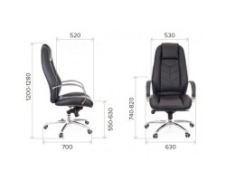 Кресло руководителя Everprof Drift M экокожа кремовый-foto3