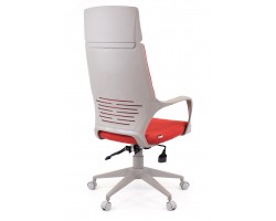 Кресло руководителя Everprof Trio Grey TM Ткань Красный-foto4