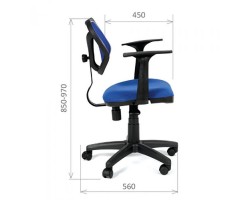 Кресло офисное CHAIRMAN CH 450 new серое-foto2