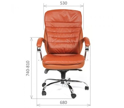 Кресло руководителя CHAIRMAN 795, кожа, черное