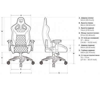 Кресло компьютерное игровое Cougar THRONE [3MTITANS.BF01]