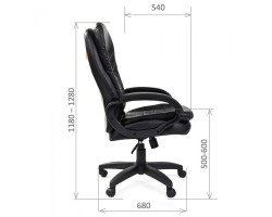 Кресло руководителя CHAIRMAN 795LT, экокожа, коричневое-foto2