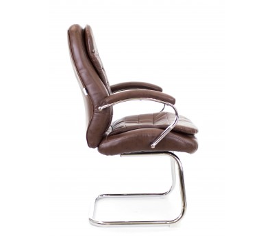 Кресло для посетителей Everprof  Valencia CF экокожа коричневый