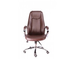 Кресло руководителя Everprof Long TM Экокожа Коричневый-foto2