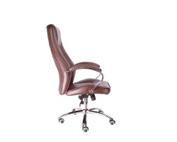 Кресло руководителя Everprof Long TM Экокожа Коричневый-foto3