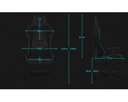 Кресло компьютерное игровое ThunderX3 BC5 Black-Cyan AIR-foto7