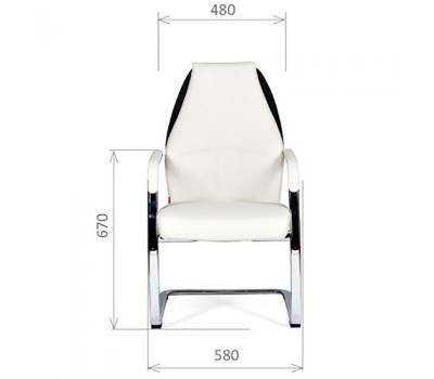 Кресло для посетителя CHAIRMAN Basic V эко серое