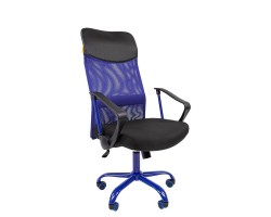 Кресло для руководителя CHAIRMAN 610 Cmet, синее