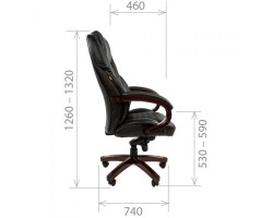 Кресло руководителя Chairman 406 бежевое, экопремиум-foto3