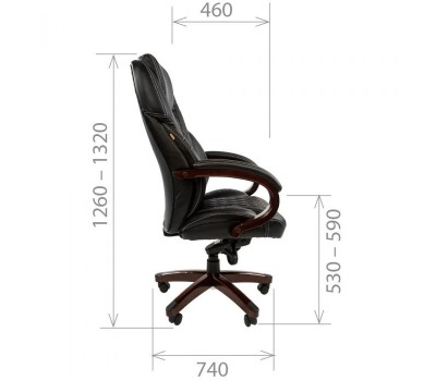 Кресло руководителя Chairman 406 бежевое, экопремиум