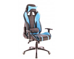 Кресло геймерское Everprof Lotus S16 экокожа голубой-foto2