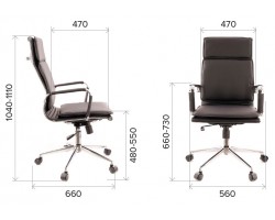 Кресло руководителя Everprof Nerey T Экокожа Черный-foto4