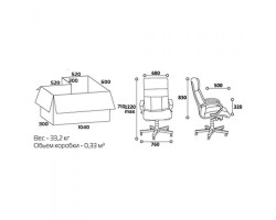 Кресло для директора CHAIRMAN CH 421 черное-foto2