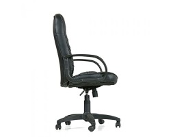 Кресло руководительское черное CHAIRMAN CH 416 кожа глянцевая-foto2