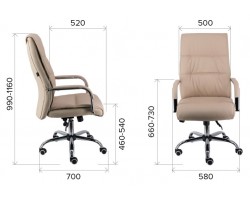 Кресло руководителя Everprof Bond TM Экокожа Черный	-foto4