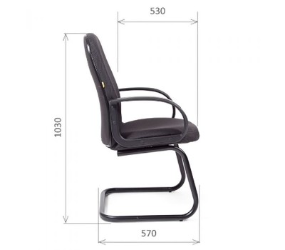 Кресло для посетителя CHAIRMAN 279 V серое, ткань JP Кресло для посетителя CHAIRMAN 279 V серое, ткань JP