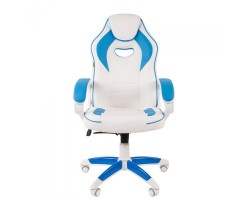 Кресло CHAIRMAN Game 16 white голубое-foto3