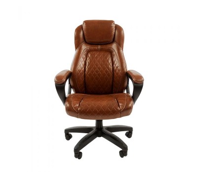 Кресло руководителя Chairman 432 коричневое, экокожа