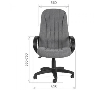 Кресло CHAIRMAN 685 ткань, черное Кресло CHAIRMAN 685 ткань, черное