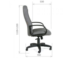 Кресло CHAIRMAN 685 ткань, черное-foto3