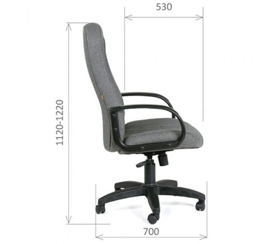 Кресло CHAIRMAN 685 ткань, черное Кресло CHAIRMAN 685 ткань, черное